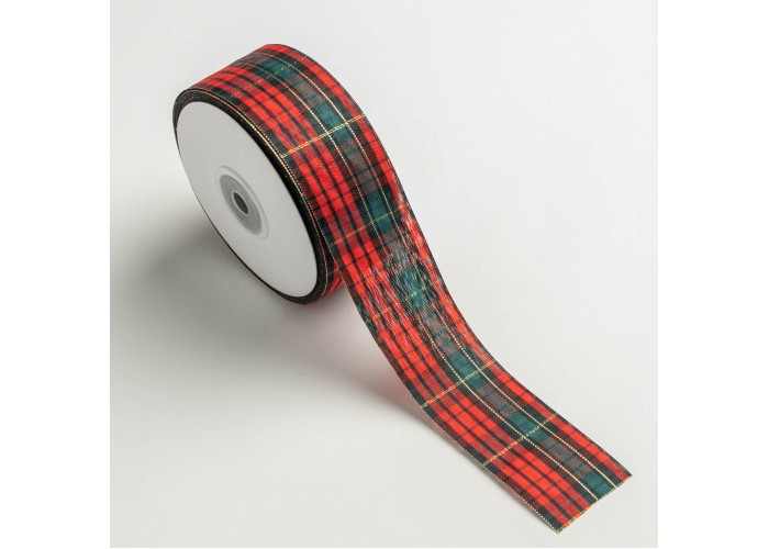 ΚΟΡΔΕΛΑ SCOTCH ΕΟΡΤΑΣΤΙΚΗ 38MMX45MET GREEN D-RED(CRB009)