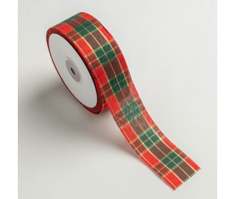 ΚΟΡΔΕΛΑ SCOTCH ΕΟΡΤΑΣΤΙΚΗ 38MMX45MET GREEN D-RED(CRB012)