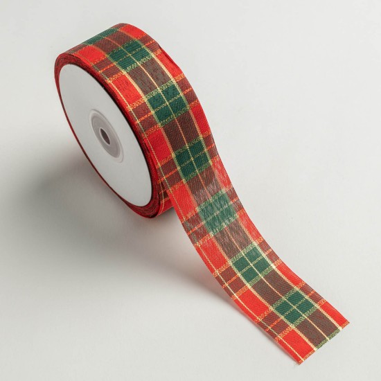 ΚΟΡΔΕΛΑ SCOTCH ΕΟΡΤΑΣΤΙΚΗ 38MMX45MET GREEN D-RED(CRB012)