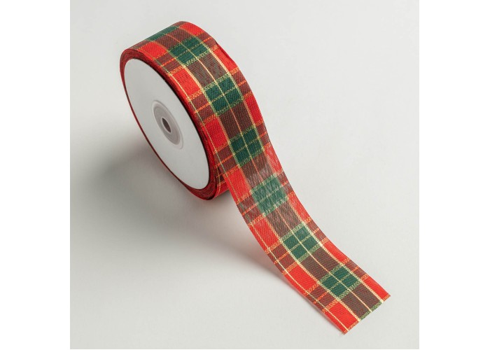 ΚΟΡΔΕΛΑ SCOTCH ΕΟΡΤΑΣΤΙΚΗ 38MMX45MET GREEN D-RED(CRB012)