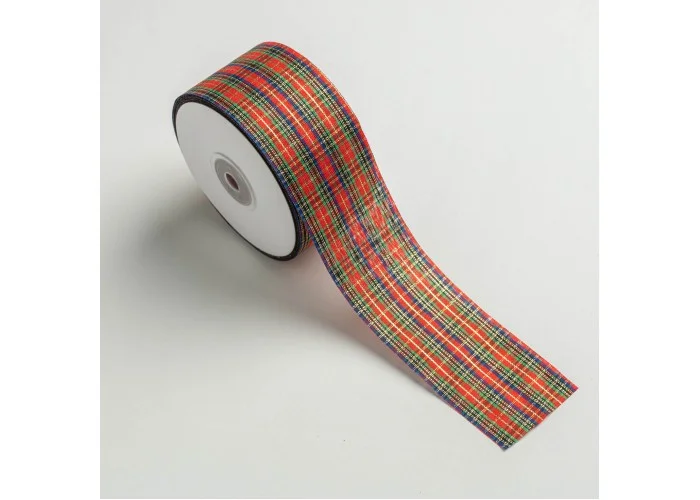 ΚΟΡΔΕΛΑ SCOTCH ΕΟΡΤΑΣΤΙΚΗ 50MMX45MET BLUE-RED(CRB008)
