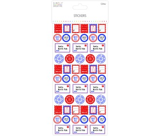 Αυτοκόλλητα με Glitter "Stamps" -55τεμ Αυτοκόλλητα με Glitter "Stamps" -55τεμ