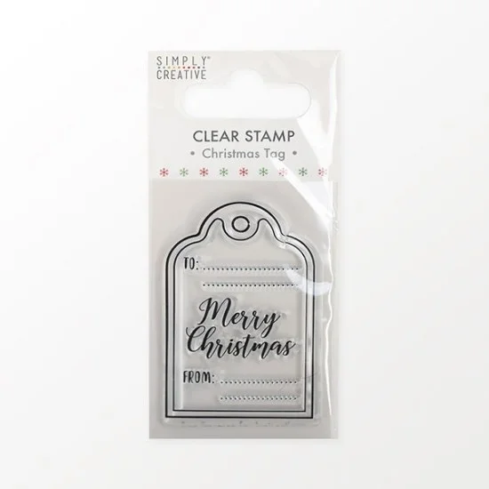 Christmas Clear Stamp (Σφραγίδα),Tag 5x8cm