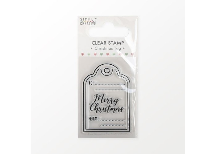 Christmas Clear Stamp (Σφραγίδα),Tag 5x8cm
