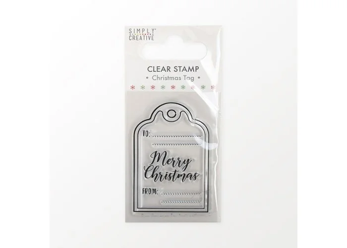 Christmas Clear Stamp (Σφραγίδα),Tag 5x8cm