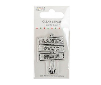 Christmas Clear Stamp (Σφραγίδα),Santa Sign 5x8cm Christmas Clear Stamp (Σφραγίδα),Santa Sign 5x8cm