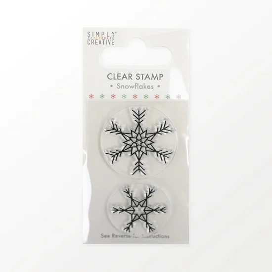 Christmas Clear Stamp (Σφραγίδα), Snowflakes 5x8cm