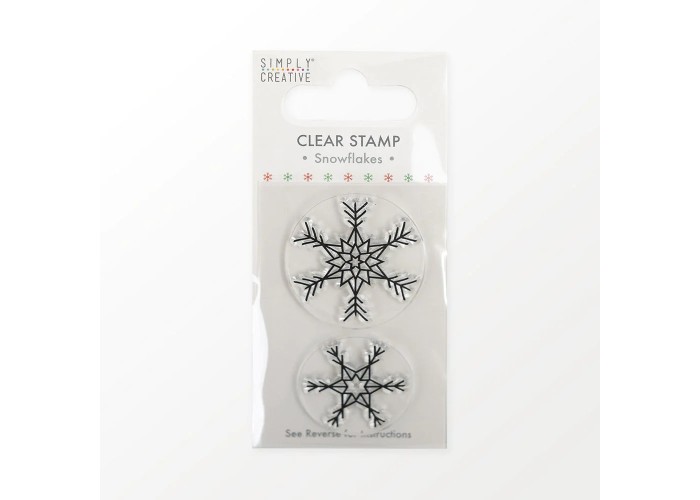 Christmas Clear Stamp (Σφραγίδα), Snowflakes 5x8cm Christmas Clear Stamp (Σφραγίδα), Snowflakes 5x8cm