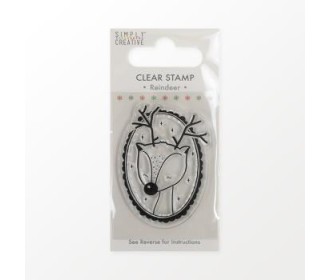 Christmas Clear Stamp (Σφραγίδα), Reindeer  5x8cm Christmas Clear Stamp (Σφραγίδα), Reindeer  5x8cm