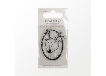 Christmas Clear Stamp (Σφραγίδα), Reindeer 5x8cm Christmas Clear Stamp (Σφραγίδα), Reindeer 5x8cm