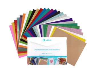 LOKLiK  Heat Transfer Vinyl Material Bundle A4 28τεμ διάφορα χρώματα   LOKLiK  Heat Transfer Vinyl Material Bundle A4 28τεμ διάφορα χρώματα