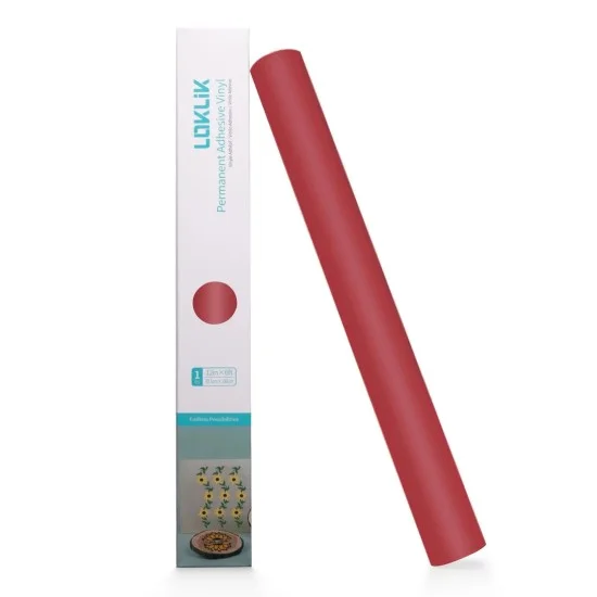 Permanent Adhesive Vinyl Matte Red 30.5x180cm