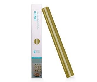 LOKLiK Permanent Adhesive Vinyl Glossy Golden 30.5x180cm LOKLiK Permanent Adhesive Vinyl Glossy Golden 30.5x180cm
