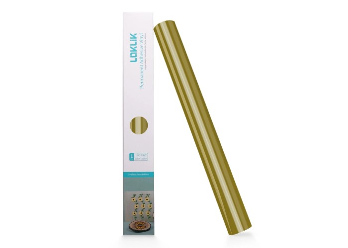 Permanent Adhesive Vinyl Glossy Golden 30.5x180cm Permanent Adhesive Vinyl Glossy Golden 30.5x180cm
