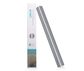 LOKLiK Permanent Adhesive Vinyl Glossy Silver 30.5x180cm LOKLiK Permanent Adhesive Vinyl Glossy Silver 30.5x180cm