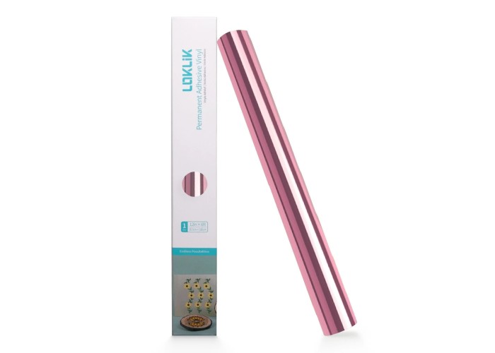 Permanent Adhesive Vinyl Mirror metallic Rose Gold 30.5x180cm Permanent Adhesive Vinyl Mirror metallic Rose Gold 30.5x180cm