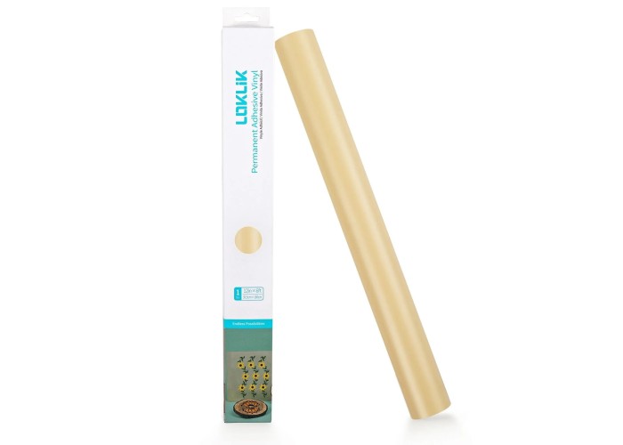 Permanent Adhesive Vinyl Matte Beige 30.5x180cm Permanent Adhesive Vinyl Matte Beige 30.5x180cm