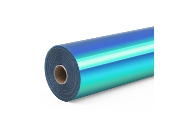 Permanent Adhesive Vinyl Holographic Aqua Blue 30.5x90cm Permanent Adhesive Vinyl Holographic Aqua Blue 30.5x90cm