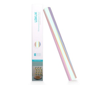 LOKLiK Permanent Adhesive Vinyl Holographic Pink 30.5x90cm LOKLiK Permanent Adhesive Vinyl Holographic Pink 30.5x90cm
