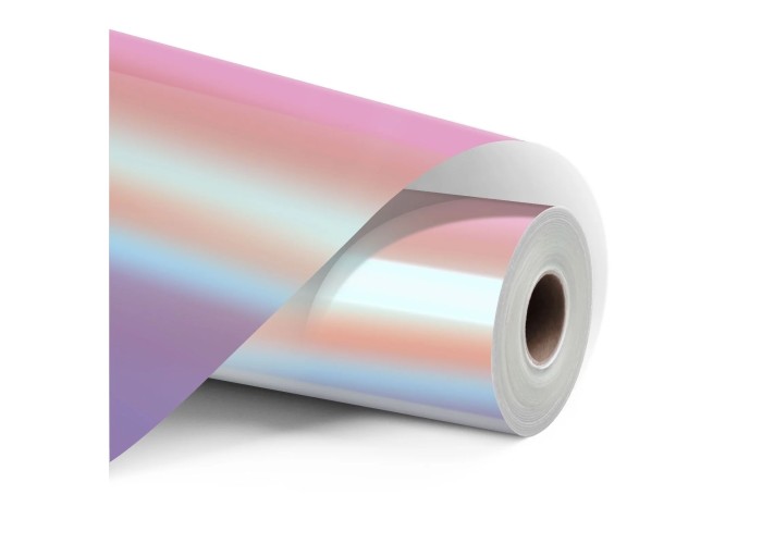 Permanent Adhesive Vinyl Holographic Pink 30.5x90cm Permanent Adhesive Vinyl Holographic Pink 30.5x90cm