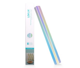 LOKLiK Permanent Adhesive Vinyl Holographic Iridescent Silver 30.5x90cm LOKLiK Permanent Adhesive Vinyl Holographic Iridescent Silver 30.5x90cm