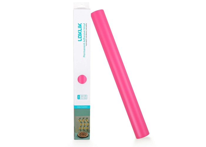 Permanent Adhesive Vinyl Matte Pink 30.5x180cm Permanent Adhesive Vinyl Matte Pink 30.5x180cm