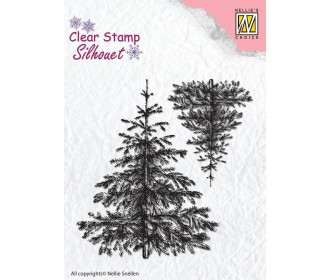 Nellie's Choice • Silhouet Clear Stempels Christmas Fir-Tree Nellie's Choice • Silhouet Clear Stempels Christmas Fir-Tree