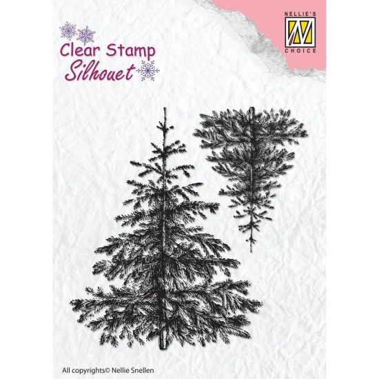 Nellie's Choice • Silhouet Clear Stempels Christmas Fir-Tree Nellie's Choice • Silhouet Clear Stempels Christmas Fir-Tree