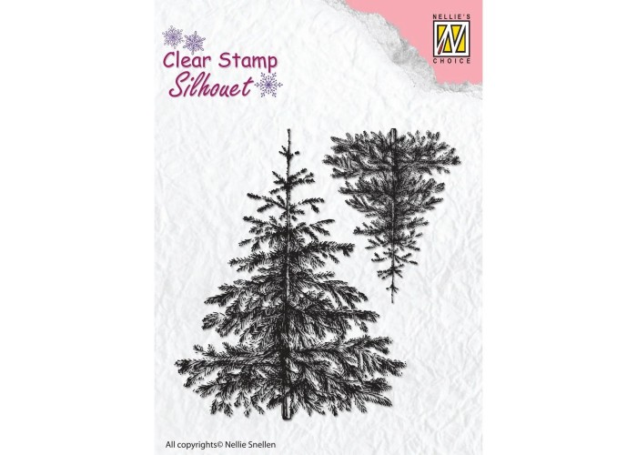 Nellie's Choice • Silhouet Clear Stempels Christmas Fir-Tree