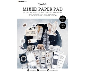 Σετ Χαρτόνια Χειροτεχνίας Studio Light • Winter Patterns 21cm x 15cm 42Φ 170gsm Σετ Χαρτόνια Χειροτεχνίας Studio Light • Winter Patterns 21cm x 15cm 42Φ 170gsm