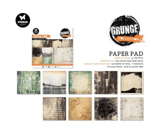 Σετ Χαρτόνια Χειροτεχνίας Studio Light • Grunge 20cm X 20cm 36φ 170gsm Σετ Χαρτόνια Χειροτεχνίας Studio Light • Grunge 20cm X 20cm 36φ 170gsm