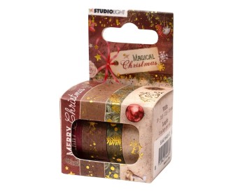 Studio Light • Magical Christmas Washi Tape 4 ρολλά, 5m /ρολλό 
