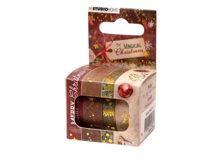 Studio Light • Magical Christmas Washi Tape 4 ρολλά, 5m /ρολλό Studio Light • Magical Christmas Washi Tape 4 ρολλά, 5m /ρολλό