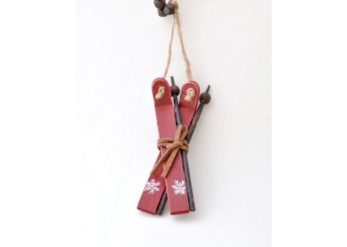 ΧΙΟΝΟΠΕΔΙΛΑ ΞΥΛ/2 ΜΠΑΣΤΟΥΝΙΑ 13X5CM RED