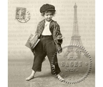 Χαρτοπετσέτα decoupage 33X33 VINTAGE Χαρτοπετσέτα decoupage 33X33 VINTAGE