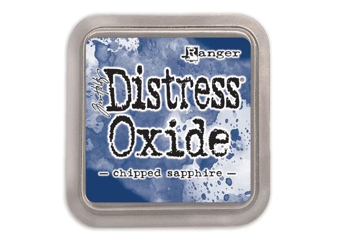 Tim Holtz distress oxide chipped sapphire