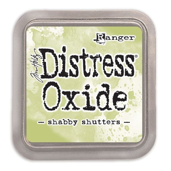 Tim Holtz distress oxide shabby shutters Tim Holtz distress oxide shabby shutters