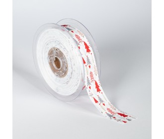 ΚΟΡΔΕΛΑ TP52 DP ΕΚΤΥΠΩΣΗ ΜΙΑ ΟΨΗ 25MMX20MET WHITE WITH TREES