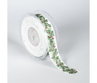 ΚΟΡΔΕΛΑ TP52 DP ΕΚΤΥΠΩΣΗ ΜΙΑ ΟΨΗ 25MMX20MET WHITE WITH MISTLETOE ΚΟΡΔΕΛΑ TP52 DP ΕΚΤΥΠΩΣΗ ΜΙΑ ΟΨΗ 25MMX20MET WHITE WITH MISTLETOE