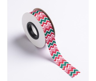 ΚΟΡΔΕΛΑ TP52 DP ΕΚΤΥΠΩΣΗ ΜΙΑ ΟΨΗ 25MMX20MET WHITE WITH ZIGZAG ΚΟΡΔΕΛΑ TP52 DP ΕΚΤΥΠΩΣΗ ΜΙΑ ΟΨΗ 25MMX20MET WHITE WITH ZIGZAG