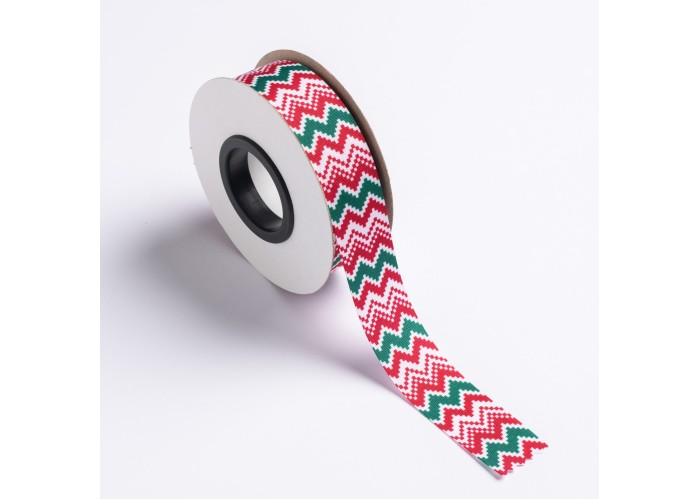 ΚΟΡΔΕΛΑ TP52 DP ΕΚΤΥΠΩΣΗ ΜΙΑ ΟΨΗ 25MMX20MET WHITE WITH ZIGZAG ΚΟΡΔΕΛΑ TP52 DP ΕΚΤΥΠΩΣΗ ΜΙΑ ΟΨΗ 25MMX20MET WHITE WITH ZIGZAG
