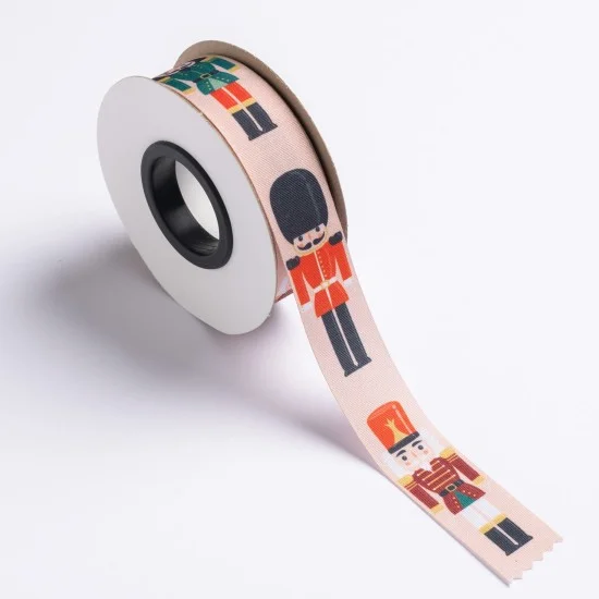 ΚΟΡΔΕΛΑ TP52 DP ΕΚΤΥΠΩΣΗ ΜΙΑ ΟΨΗ 25MMX20MET BEIGE WITH NUTCRACKERS