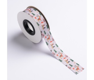 ΚΟΡΔΕΛΑ TP52 DP ΕΚΤΥΠΩΣΗ ΜΙΑ ΟΨΗ 25MMX20MET GREY WITH SANTA CLAUS