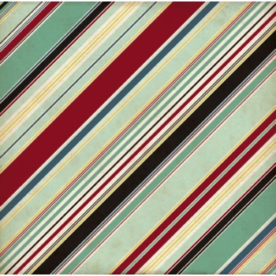 Χαρτόνι scrapbooking διπλής όψης MANLY STRIPE 30cm x 30cm Χαρτόνι scrapbooking διπλής όψης MANLY STRIPE 30cm x 30cm