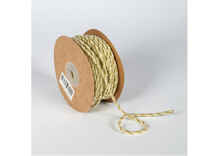 ΚΟΡΔΟΝΙ 3ΚΛΩΝΟ ΣΤΡΙΦΤΟ 3MMX20MET IVORY-GOLD MET ΚΟΡΔΟΝΙ 3ΚΛΩΝΟ ΣΤΡΙΦΤΟ 3MMX20MET IVORY-GOLD MET