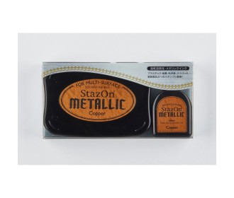 Μελάνι Tsukineko • StazOn Metallic Ink Pad & Refill Copper