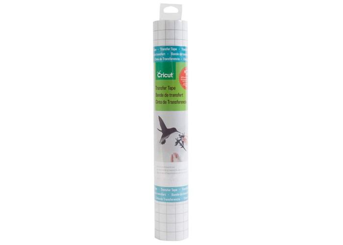 Cricut  Αυτοκόλλητη ταινία μεταφοράς βινυλίου (transfer tape )  30,5 cm x 121 cm