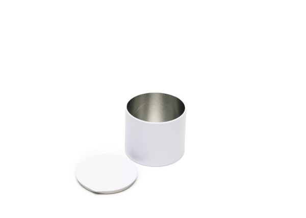 ΛΕΥΚΟ ΣΤΡΟΓΓΥΛΟ ΜΕΤΑΛΛΙΚΟ ΚΟΥΤΙ 50g Δ 6.5 X 5.5 εκ.