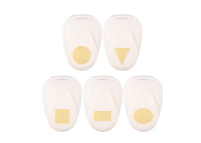 Σετ περφορατέρ ( φιγουροκόπτες ) βασικά σχήματα ( 2,5 cm, 2 x 1,9 cm, 1,8 x 1,8 cm, 2,3 x 2,5 cm, 1,8 x 2,5 cm )