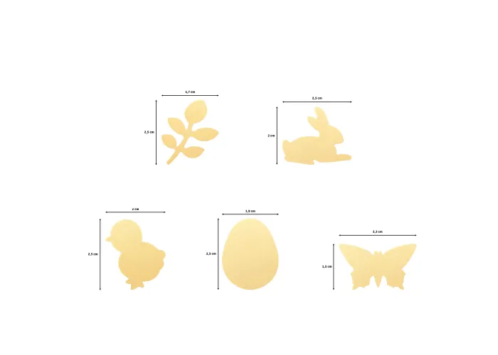 Σετ περφορατέρ φιγουροκόπτες Easter (Πασχαλινά ) 5pcs